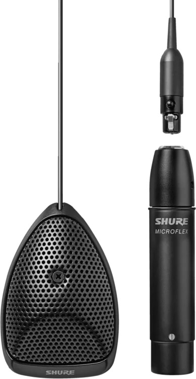 Shure MX391/C Cardioid Boundary Microphone – Black