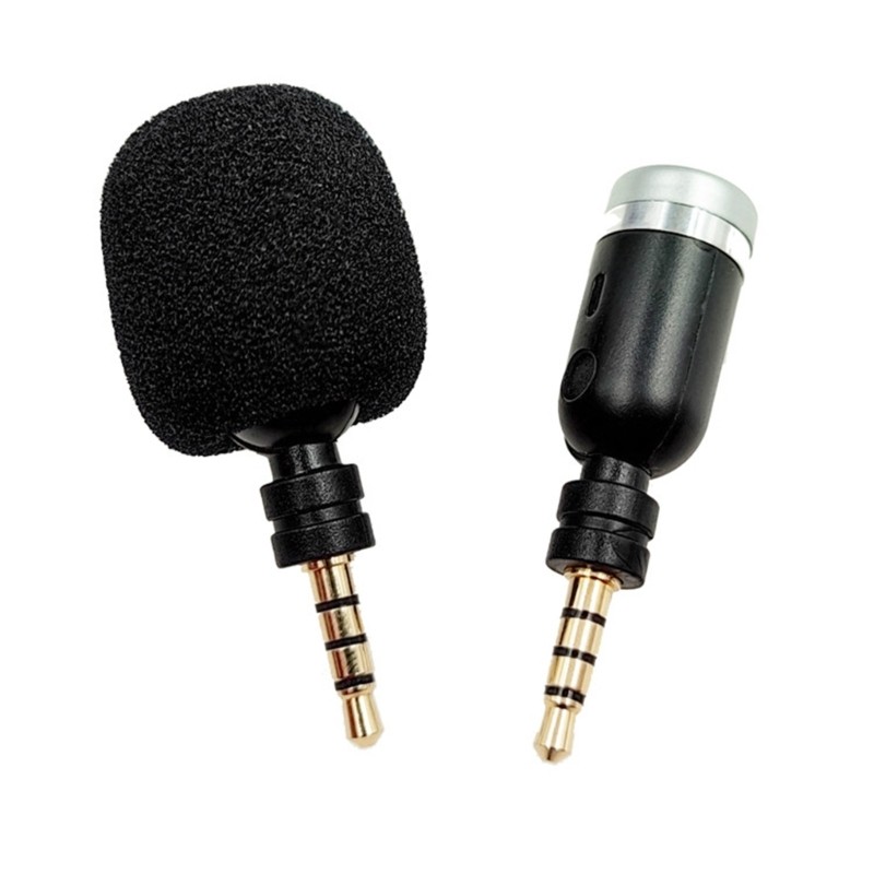 3.5mm Jack Portable Mini Mic Digital Stereo Microphone for Recorder Mobile Phone