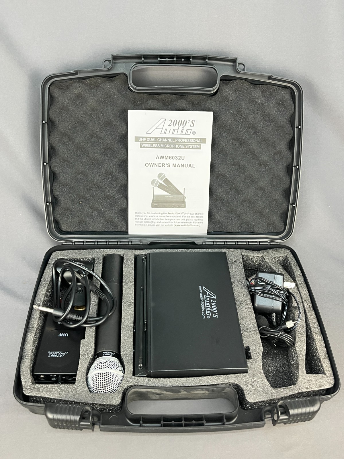 Audio 2000s AWR6032U AWX6030 AWX6030M Wireless Microphone Transmitter & Receiver