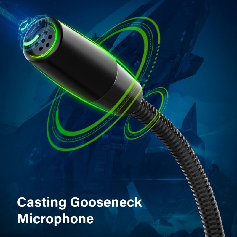 RGBs Lighting Desktop Microphones with Reduction for PC and Laptop