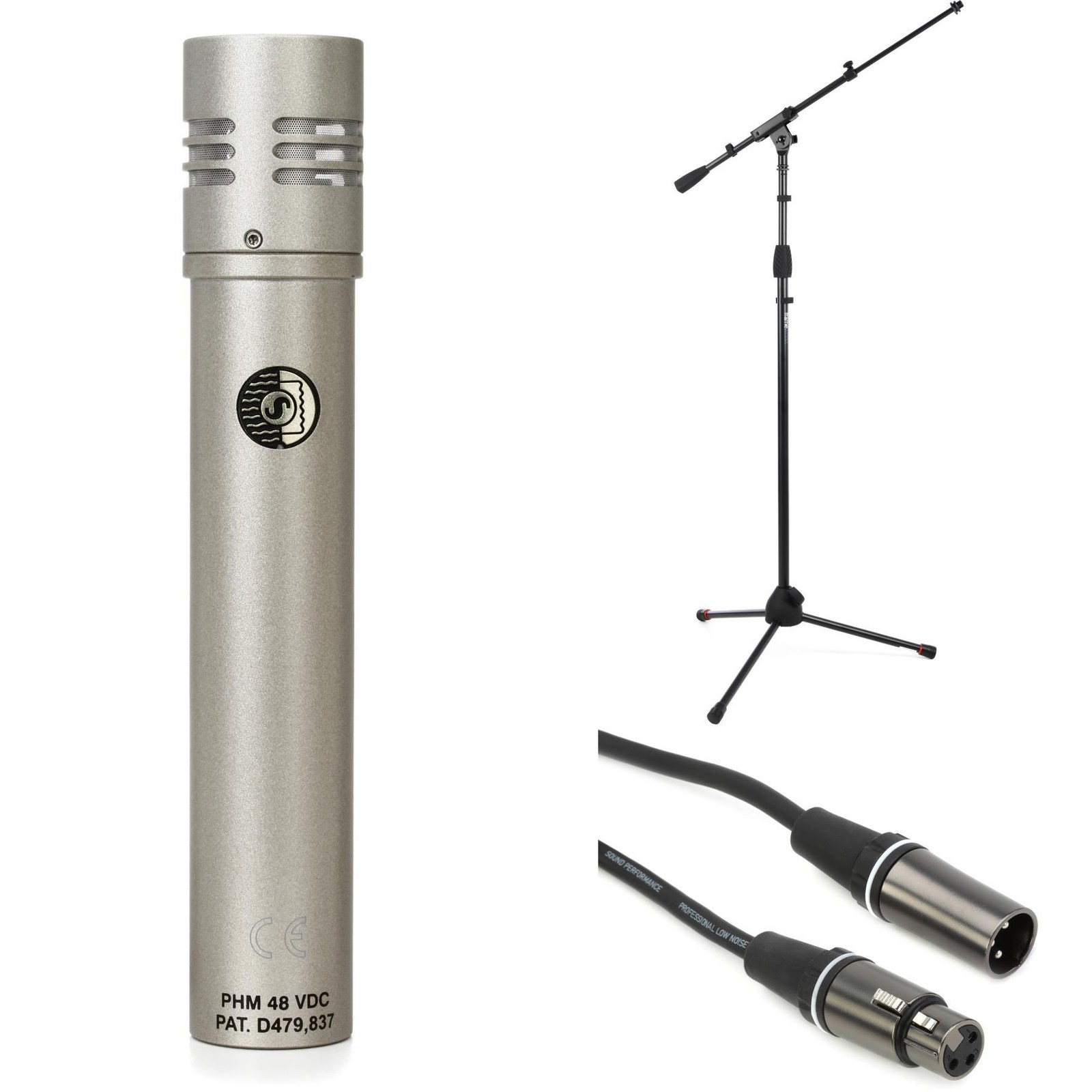 Shure KSM137 Small-diaphragm Condenser Microphone Bundle with Stand and Cable