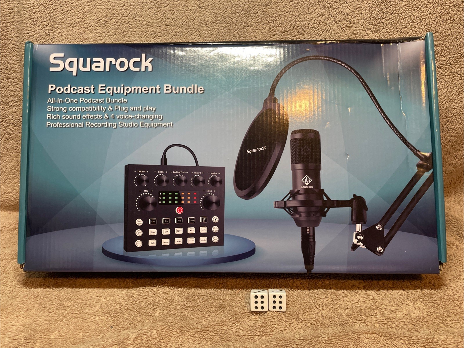 Squarock Podcast Equipment Bundle free drive plug and play