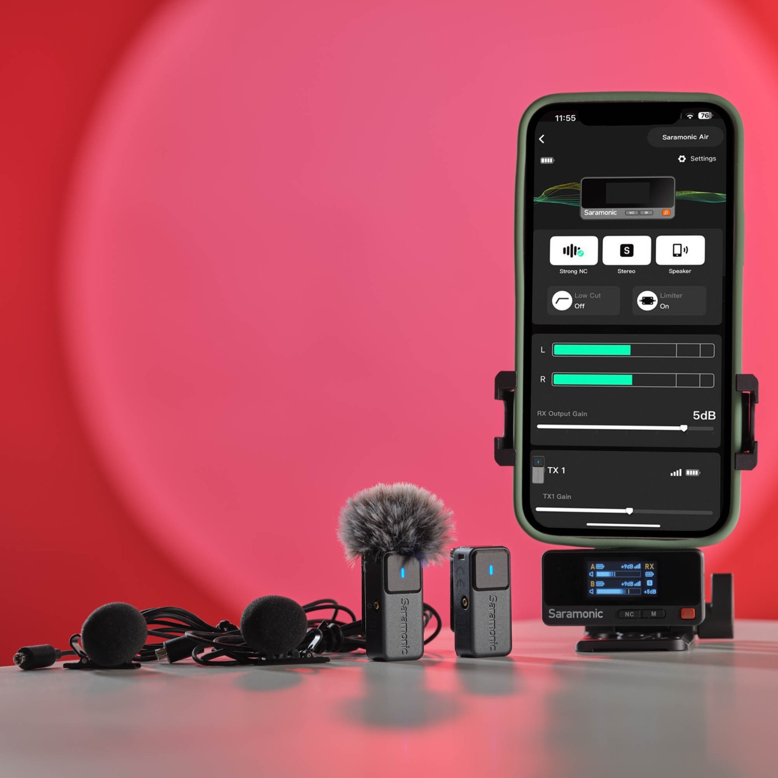 Saramonic Air 2-Person Mini Wireless Clip-On Mic System w/ Lavaliers