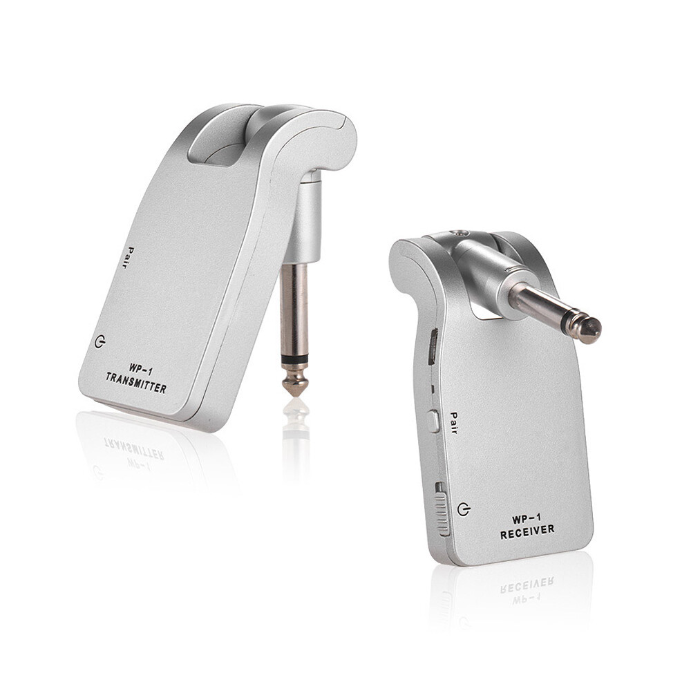 2.4G Guitar Wireless System Transmitter Receiver Rechargeable 6 Channels T7N8