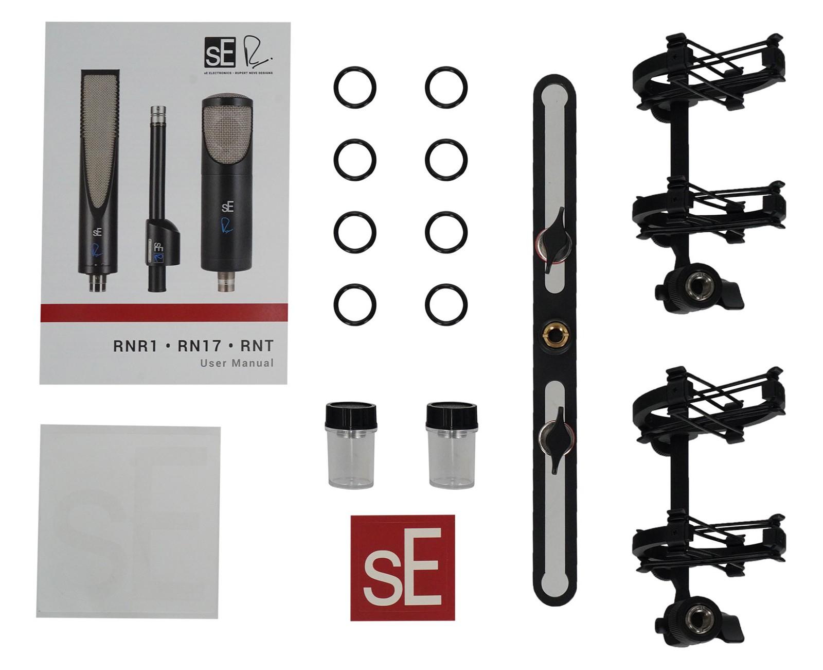 Se Electronics RN17 Pair Recording Condenser Microphones w/Changeable Capsules