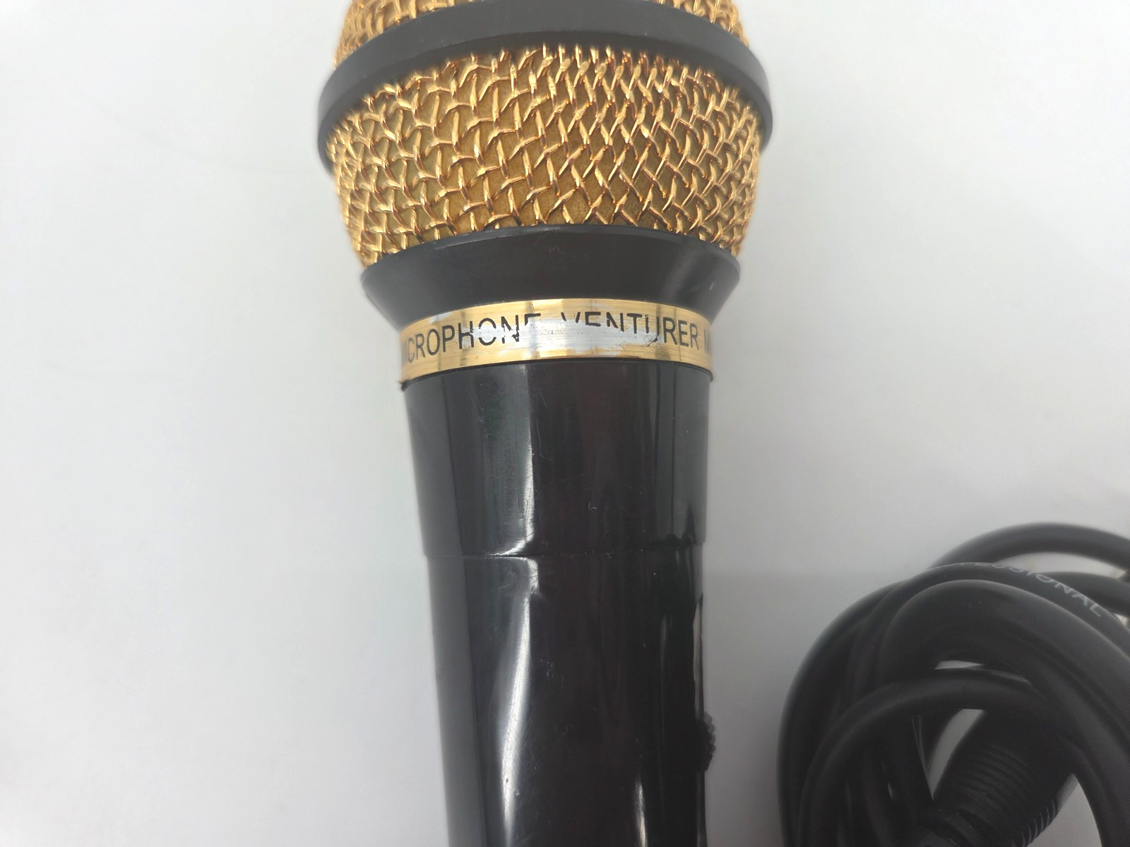Venturer Gold Uni-Directional Dynamic 8″ inch Microphone * TESTED WORKS *