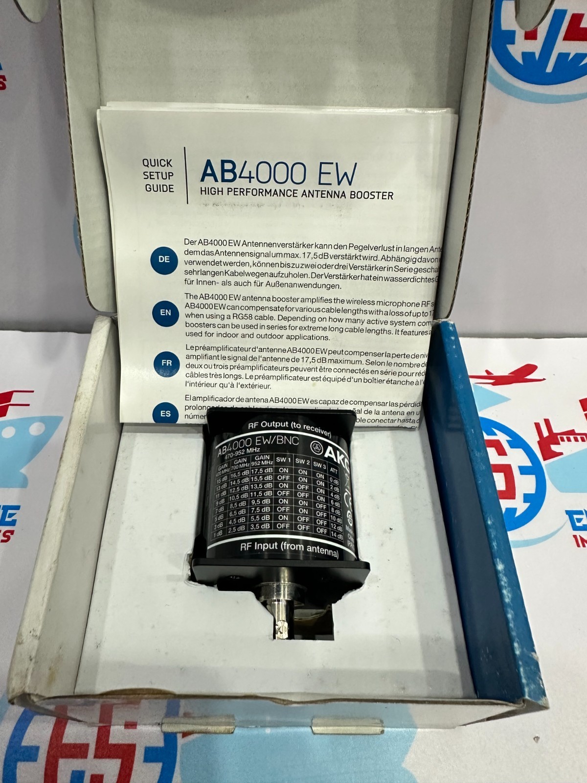 AKG AB4000 EW Antenna Booster for Active and Passive Antennas (470 to 952 MHz)