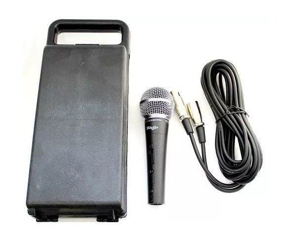Stagg Model SDM-50 Professional Dynamic Vocal Microphone + Durable Carrying Case