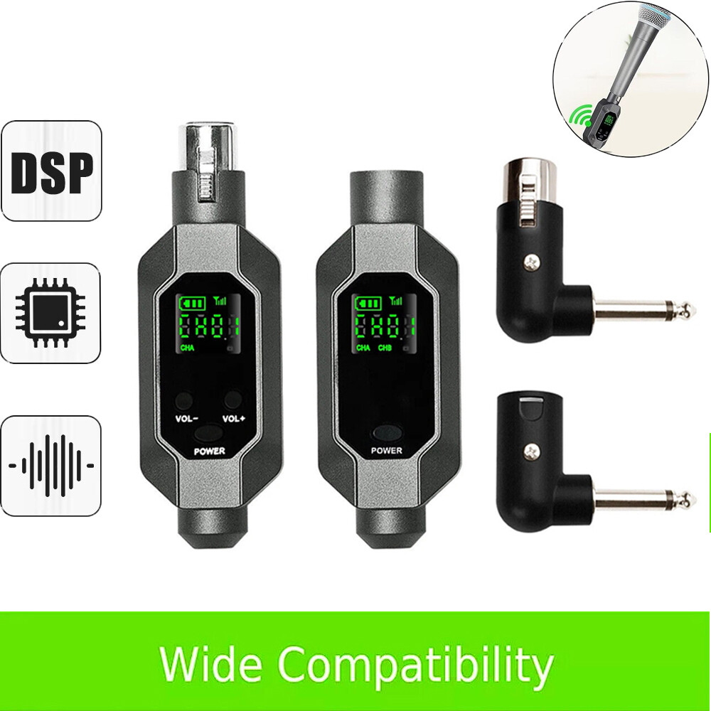 Wireless Microphone Converter XLR Transmitter&Receiver Microphone For 1 mic US