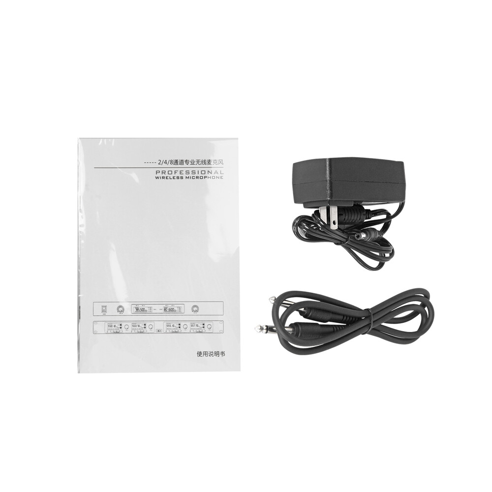 8 Channel UHF Pro Audio Wireless Microphone System 8 Handheld Metal Dynamic Mic