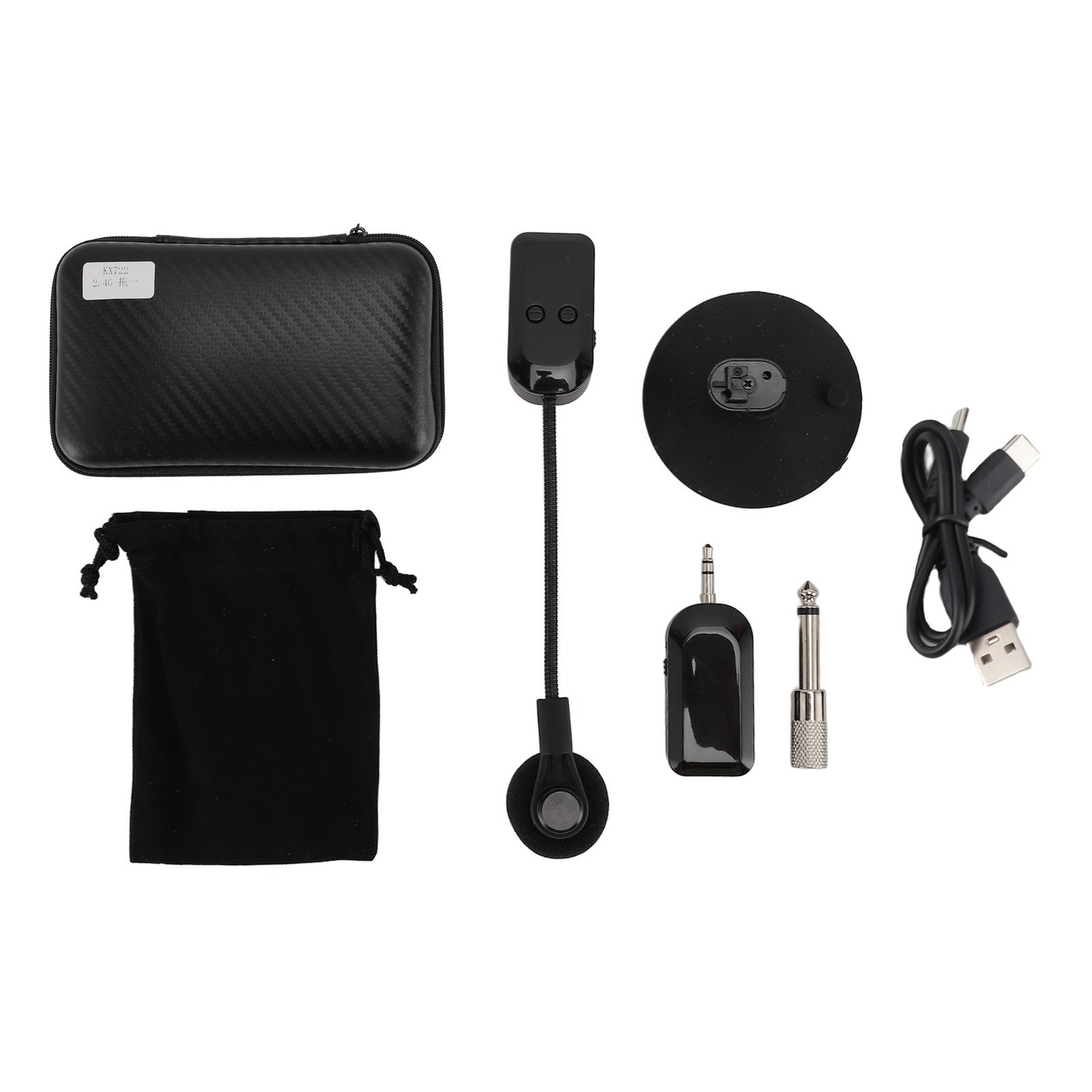 2.4G Wireless Instrument Microphone Flexible Adjusting For Stage Use Recommended