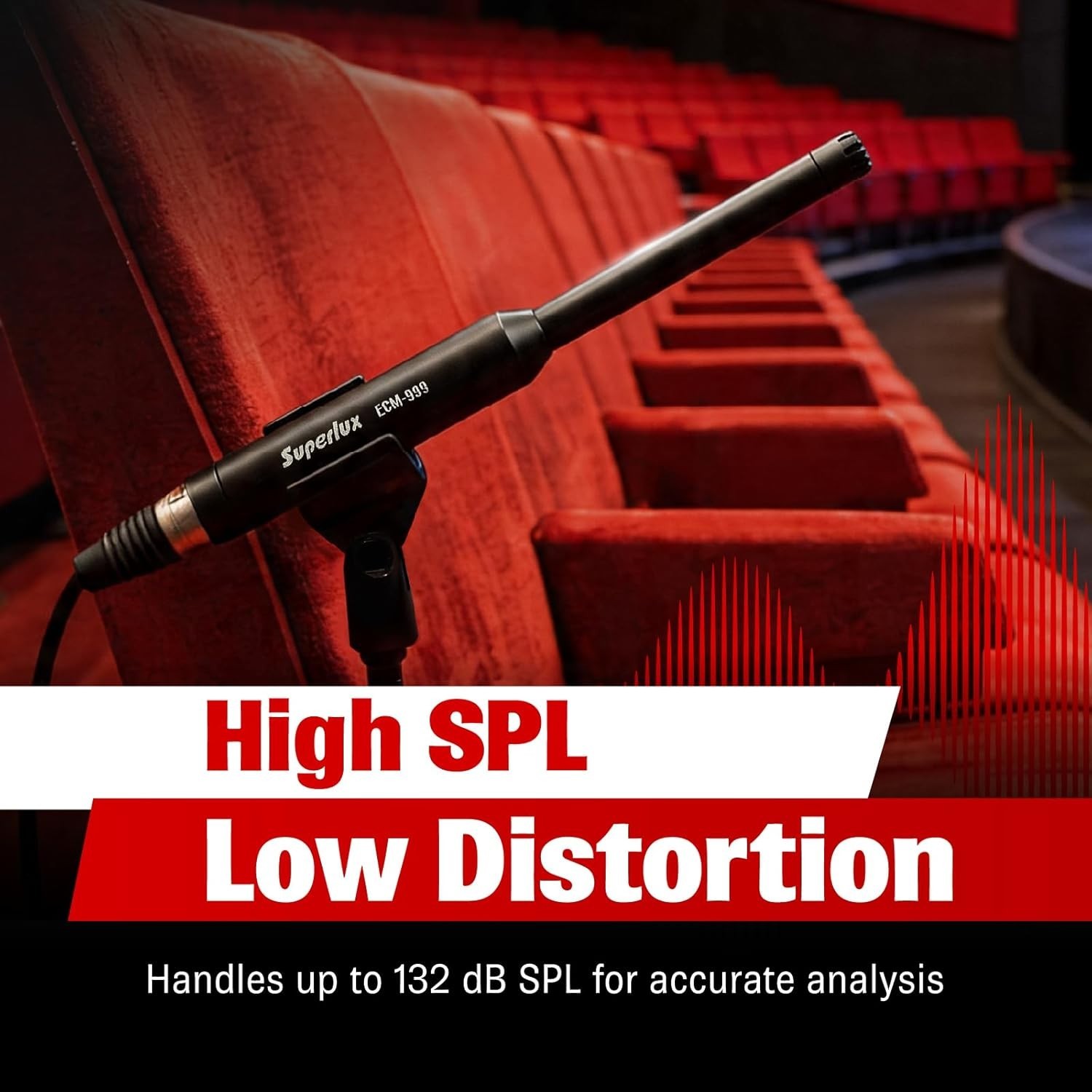 Professional Omnidirectional XLR Mic for Acoustic Testing