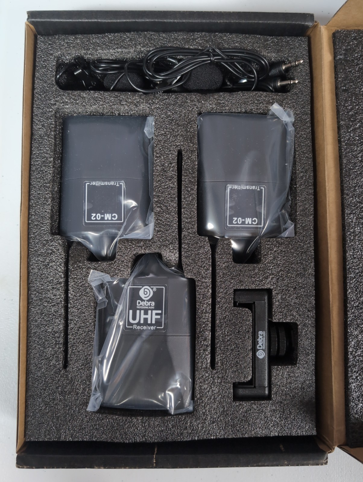 Debra Professional Audio UHF Wireless Interview Microphone Set CM-02 BRAND NEW