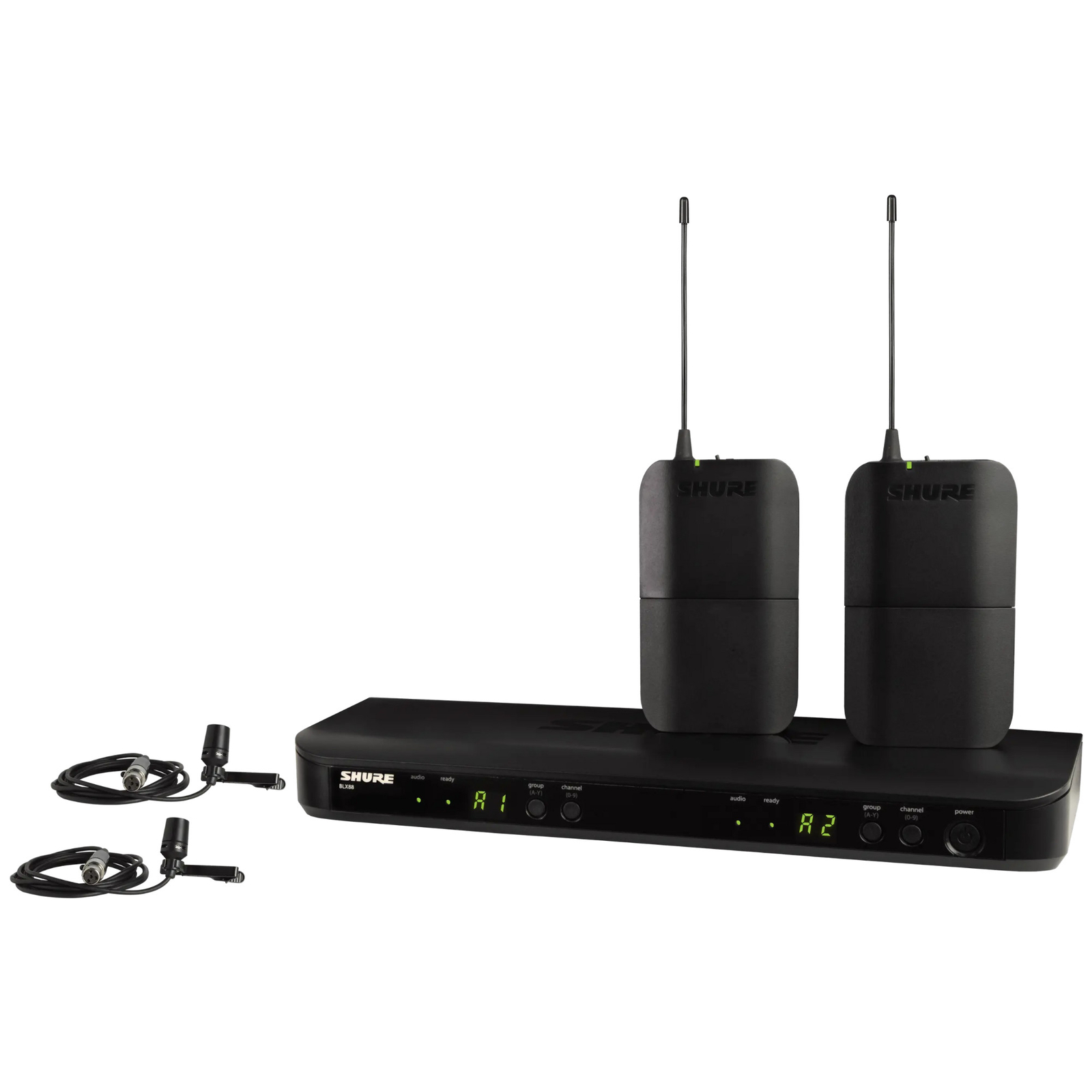 Shure BLX188/CVL Dual Lavalier Wireless Microphone System, H10 Band
