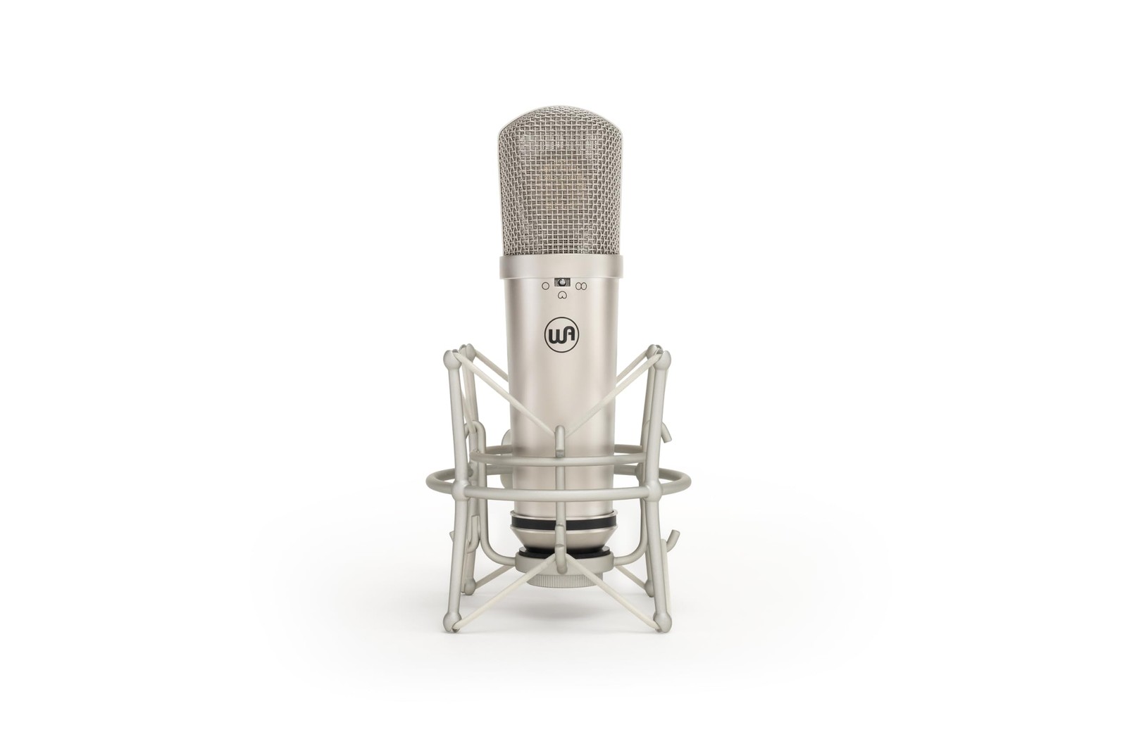 Warm Audio WA-87jr Large Diaphragm Condenser Mic with Shockmount, Rich Nickel