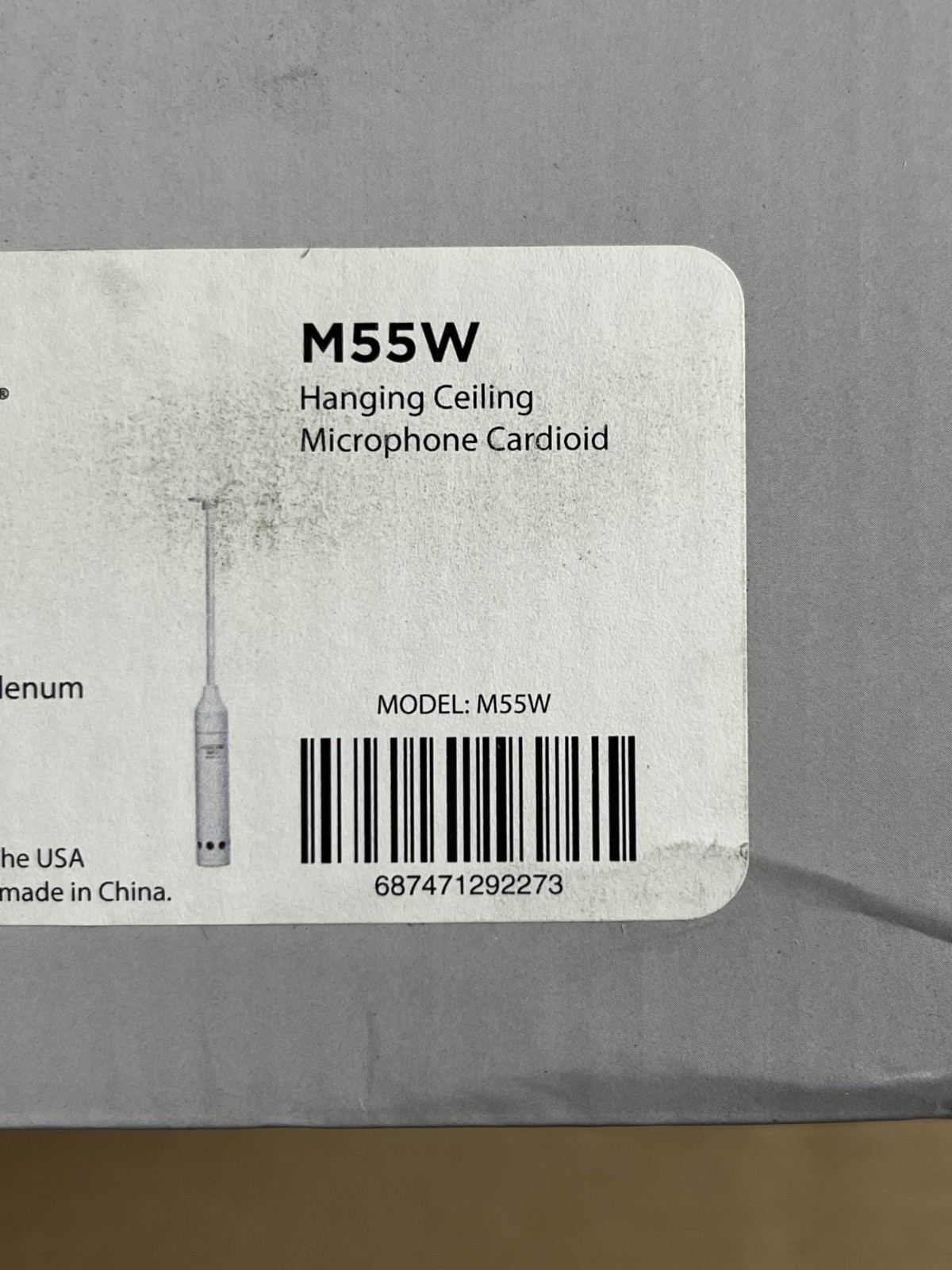 Audix M55W Hanging Ceiling Microphone