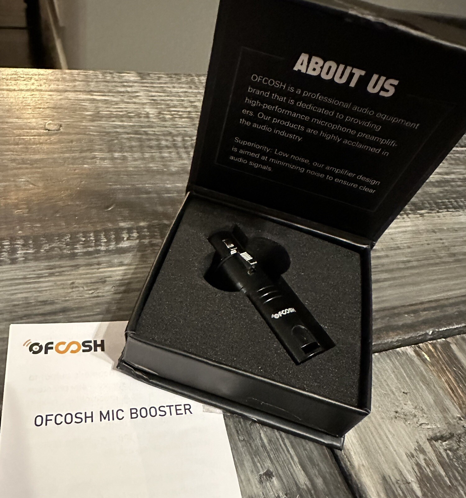 OFCOSH Professional Microphone Preamp Audio Booster Activator New in Open Box