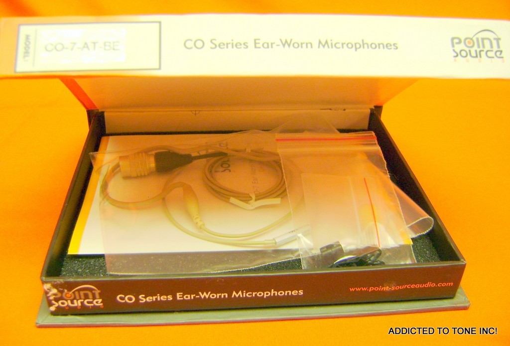 Ear Worn Microphone Point Source CO-7-AT-BE for AUDIO TECHNICA TRANSMITTER PACK