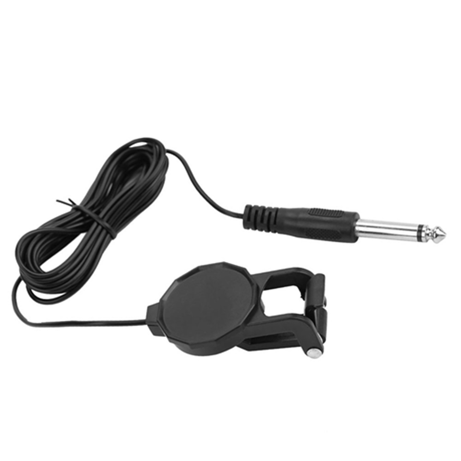 6.35mm Audio Jack Clip On Microphone Piezo Violin Acoustic Guitar Pickup