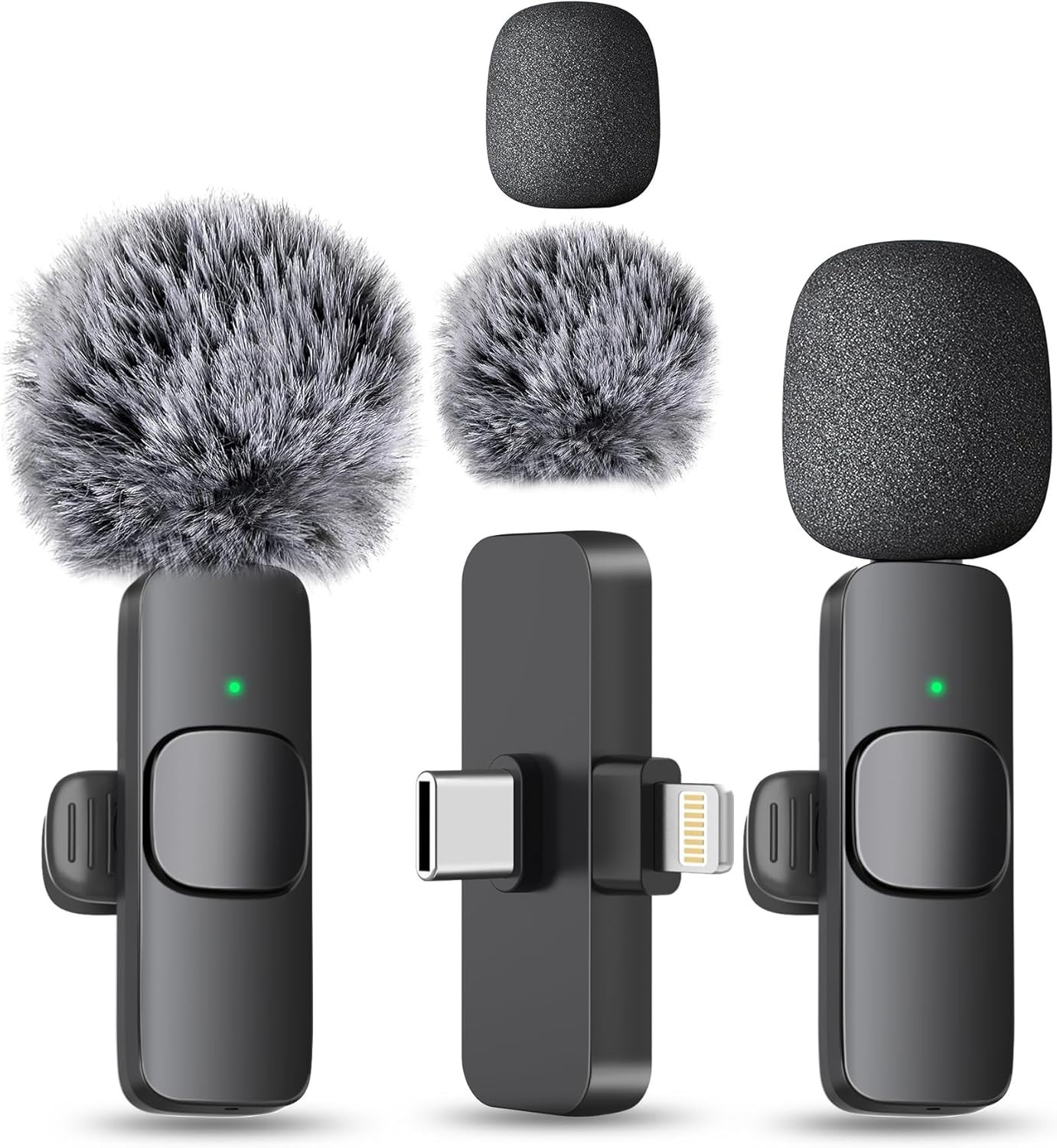 Microfono Mini Inalambrico De Para Celular Iphone O Android 2 Solapa Micrófonos
