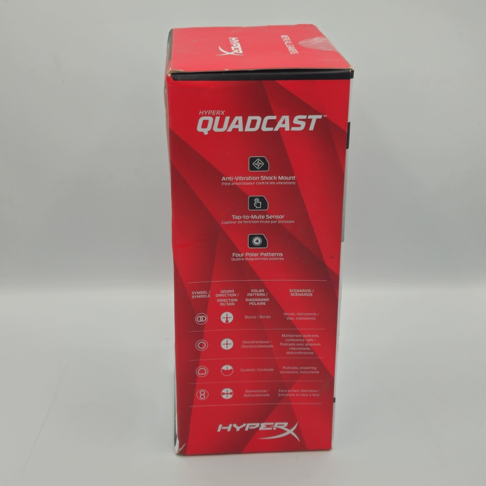 HyperX QuadCast USB Condenser Gaming Microphone (4P5P6AA)