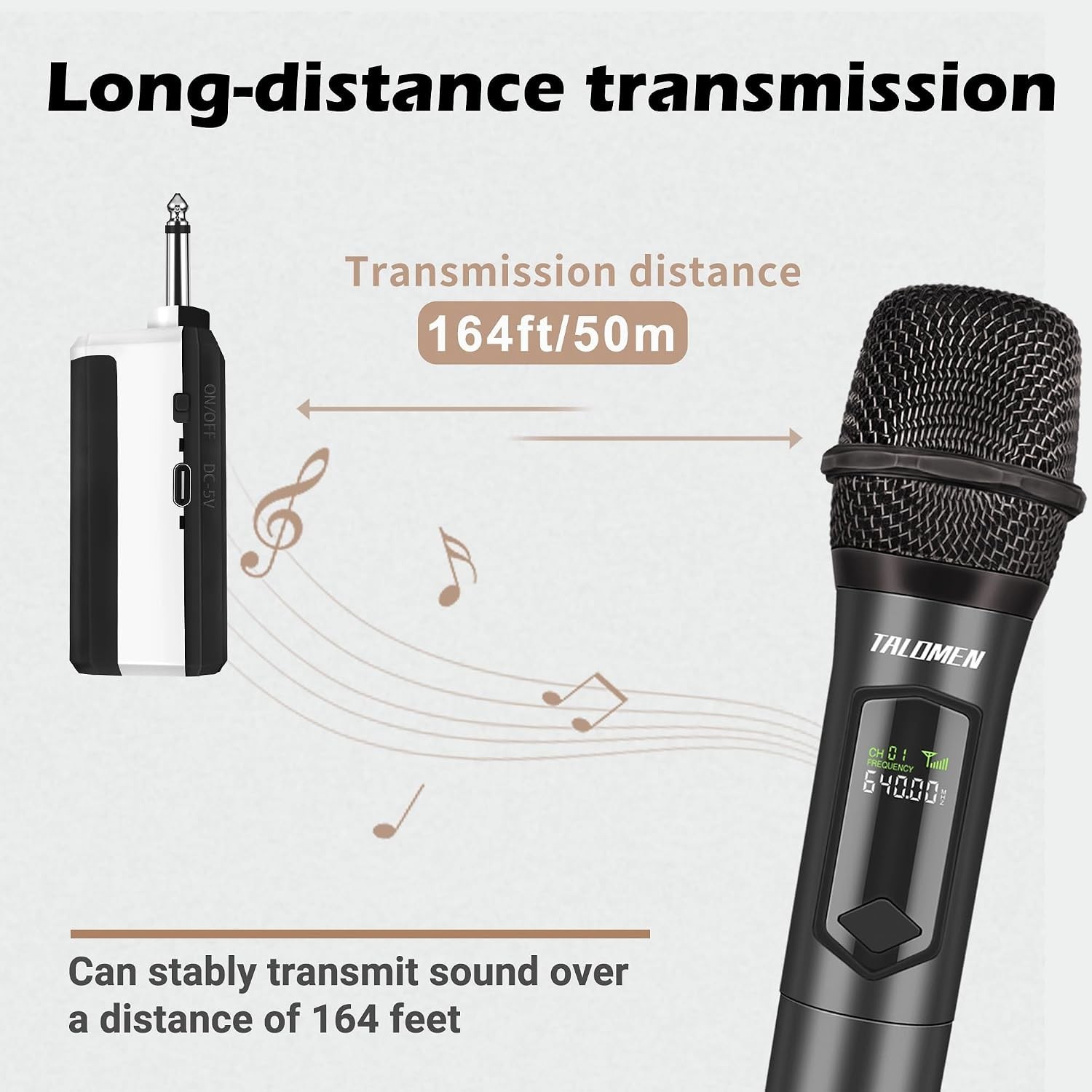Professional Wireless Dual Handheld Microphone System