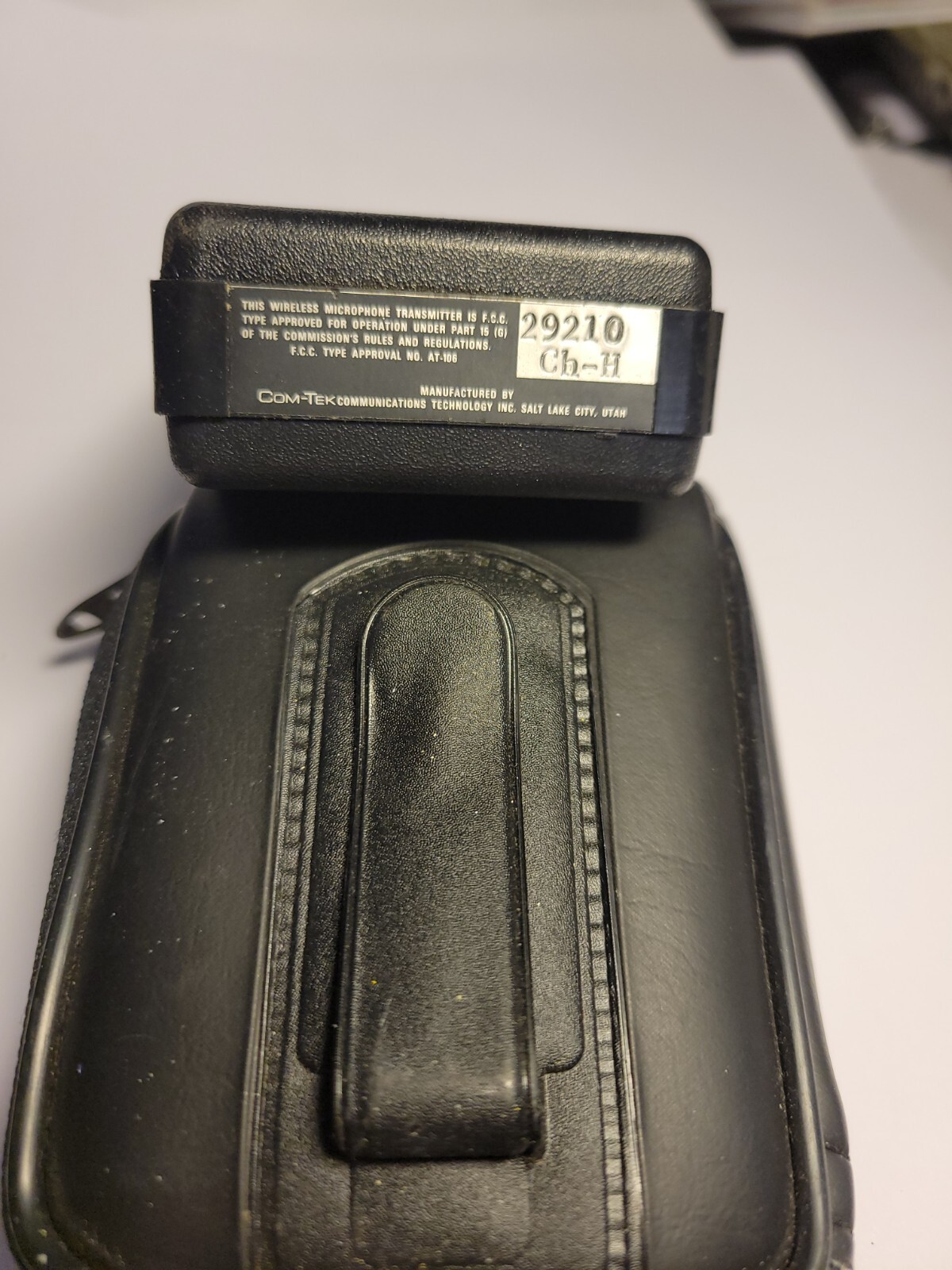 ComTek M72 Transmitter , case, Tested, Fresh Battery