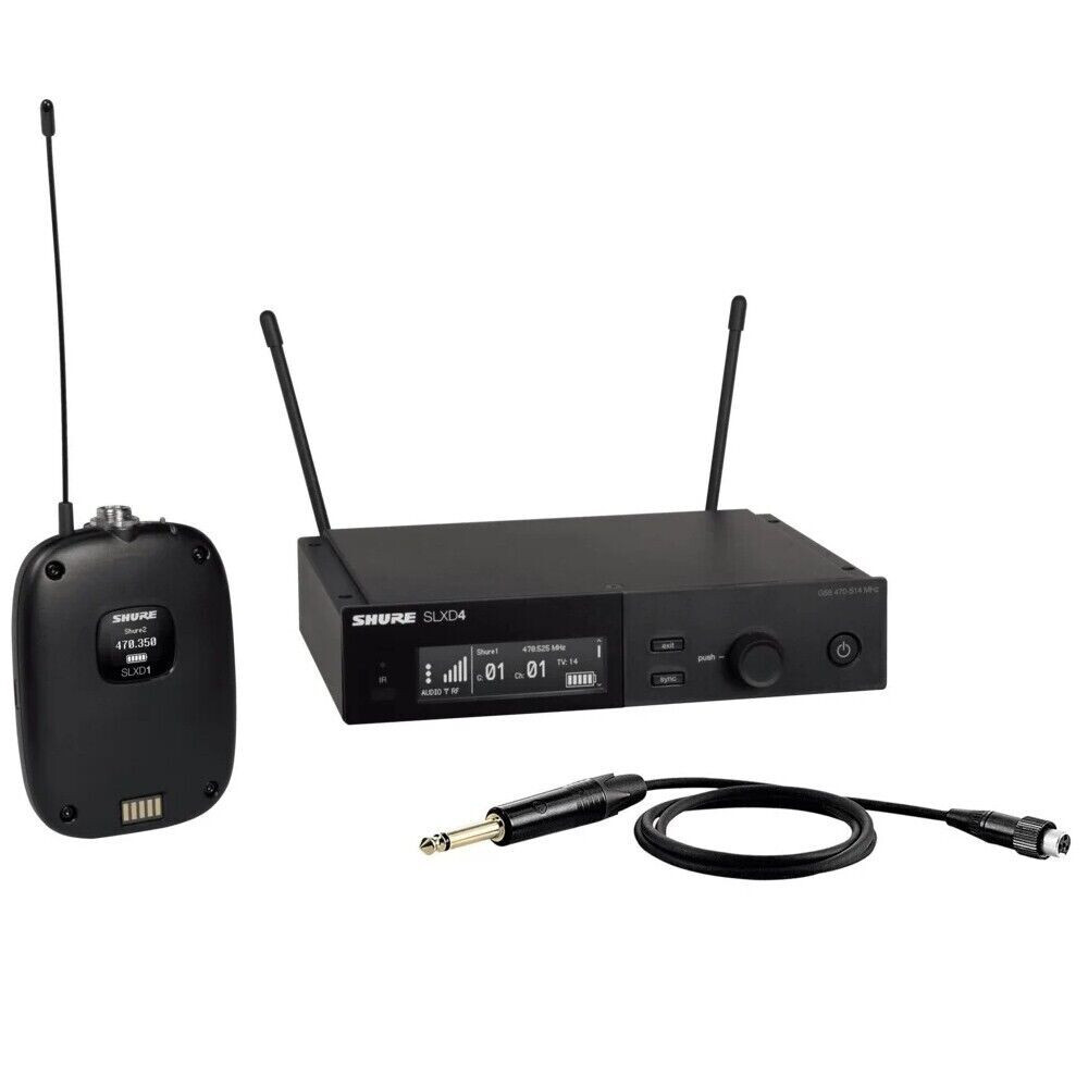 Shure SLXD14 Digital Wireless Bodypack System for Guitar / Bass Band J52 Band