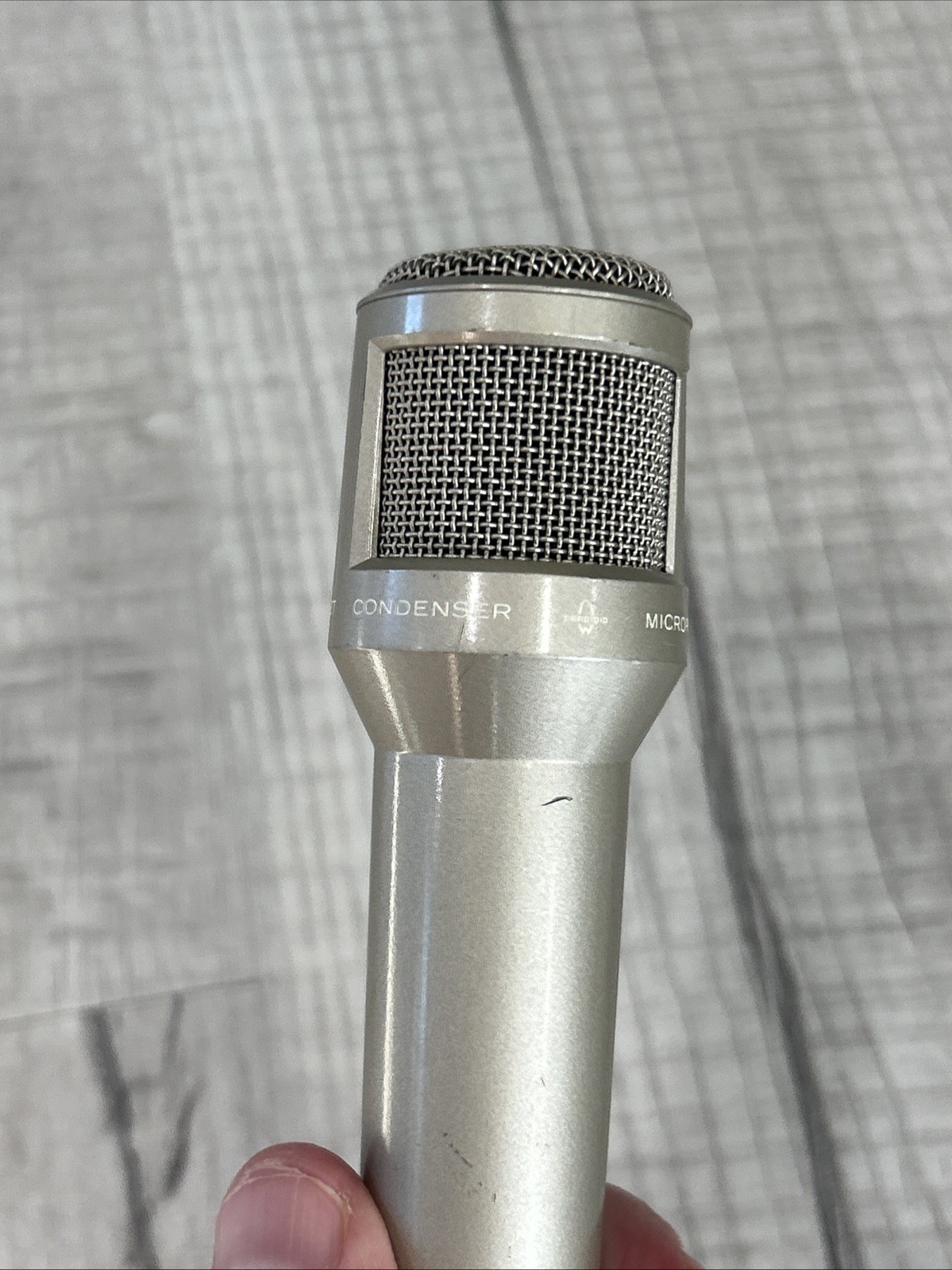 SONY ECM-220 ELECTRET CONDENSER MICROPHONE Silver Corded Cord Handheld