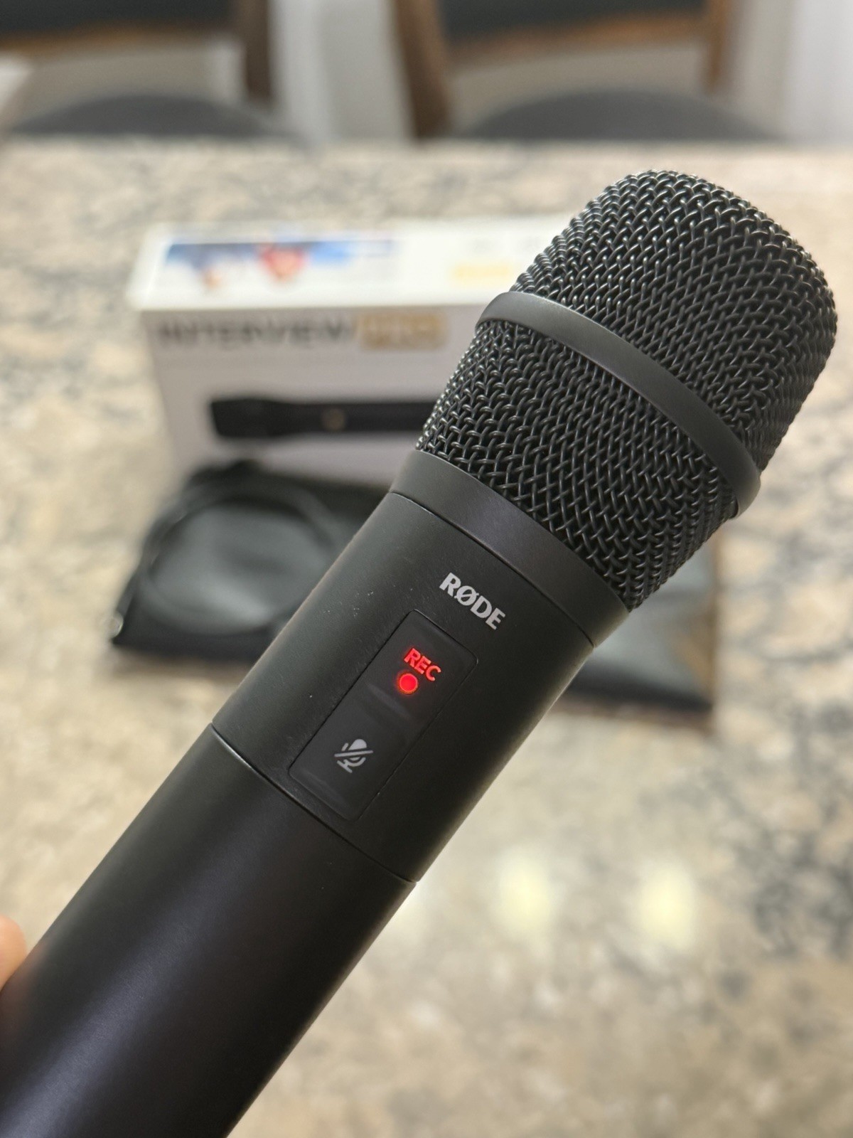 RØDE Interview PRO Wireless Handheld Condenser Microphone Mint Complete Box