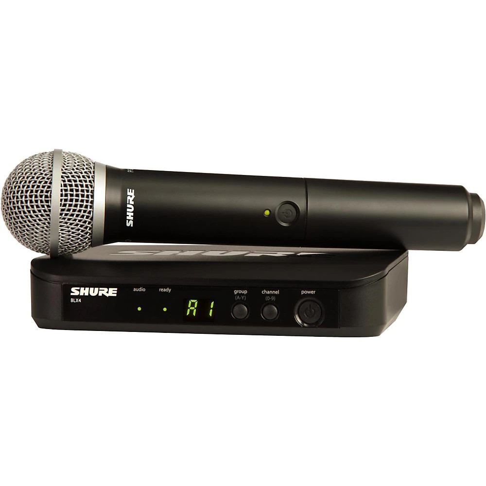 Shure BLX24/PG58 Handheld Wireless System with PG58 Capsule Band H10