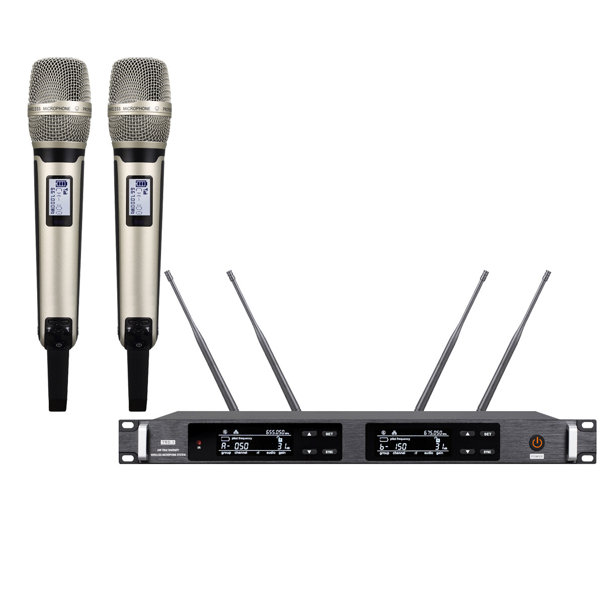 Advanced KSM9 Condenser Capsule Wireless Microphone ULXD4D System Dual Handheld