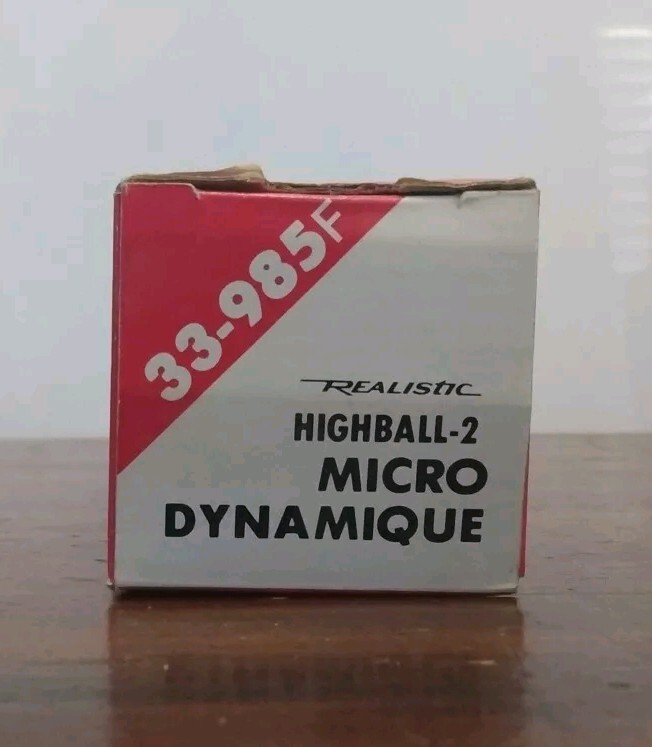 The Realistic Highball-2 Omnidirectional Mic. Low Imp. 600 OHMS (Open Box)