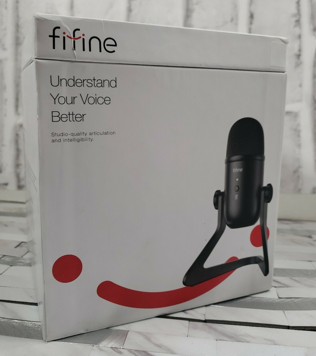 Fifine K678 USB Studio Recording/Podcast Condenser Microphone – New – Open Box