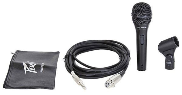 Peavey PVi 2 1/4″ Cardioid Unidirectional Dynamic Vocal Microphone w/1/4″ Cable