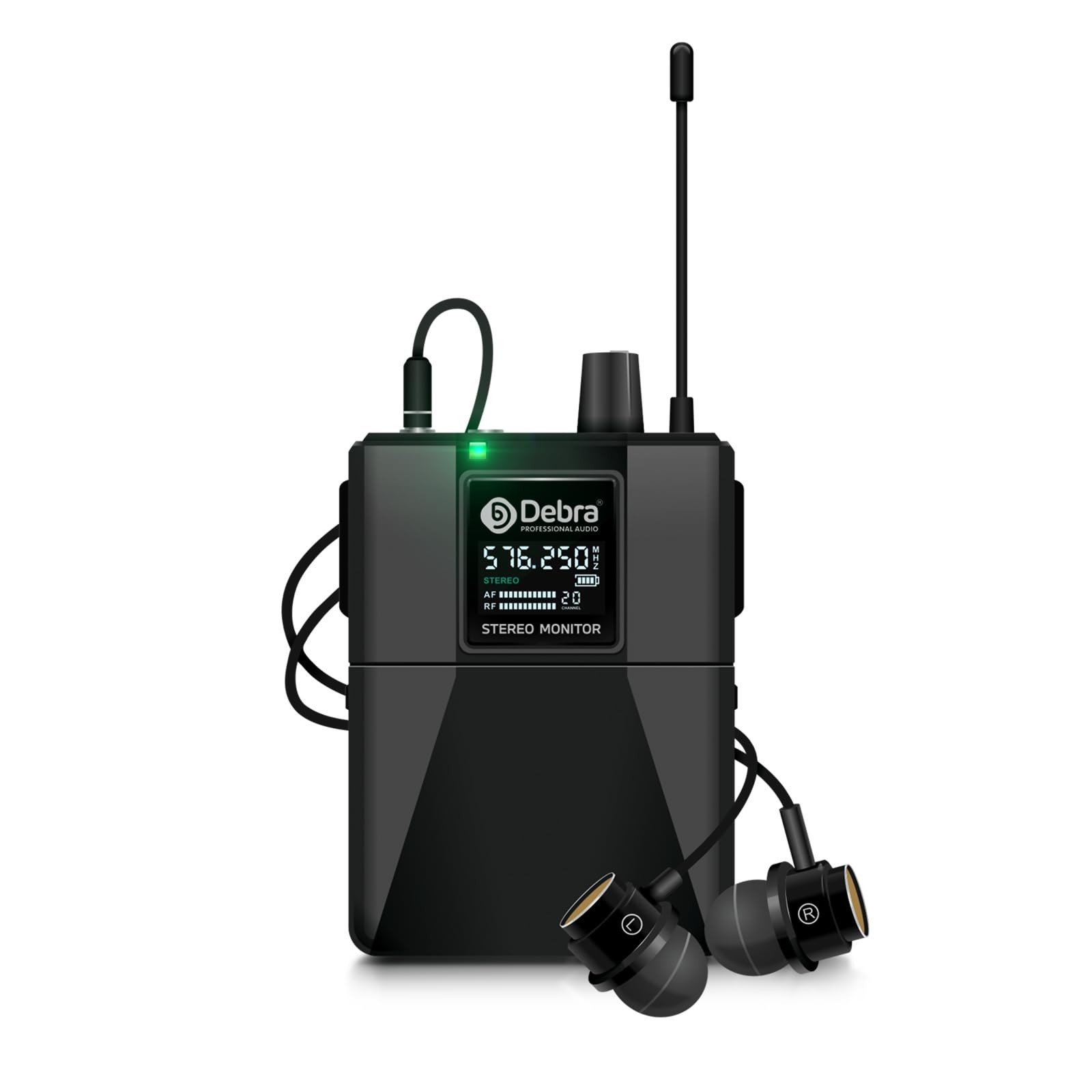 D Debra ST-102 & ST-202 & M-PROI Stereo Wireless in Ear Monitor System Bodypa…