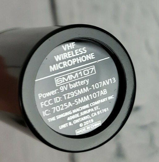 The Singing Machine SMM107 Dynamic Wireless Professional Microphone