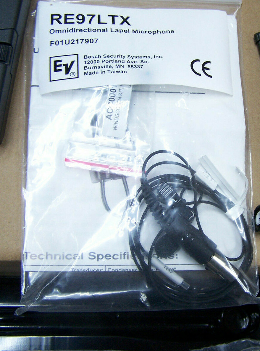 EV RE2 RE3 Telex RE-97LT Mini OMNI Lavalier Condenser Microphone LAPEL TA4-F