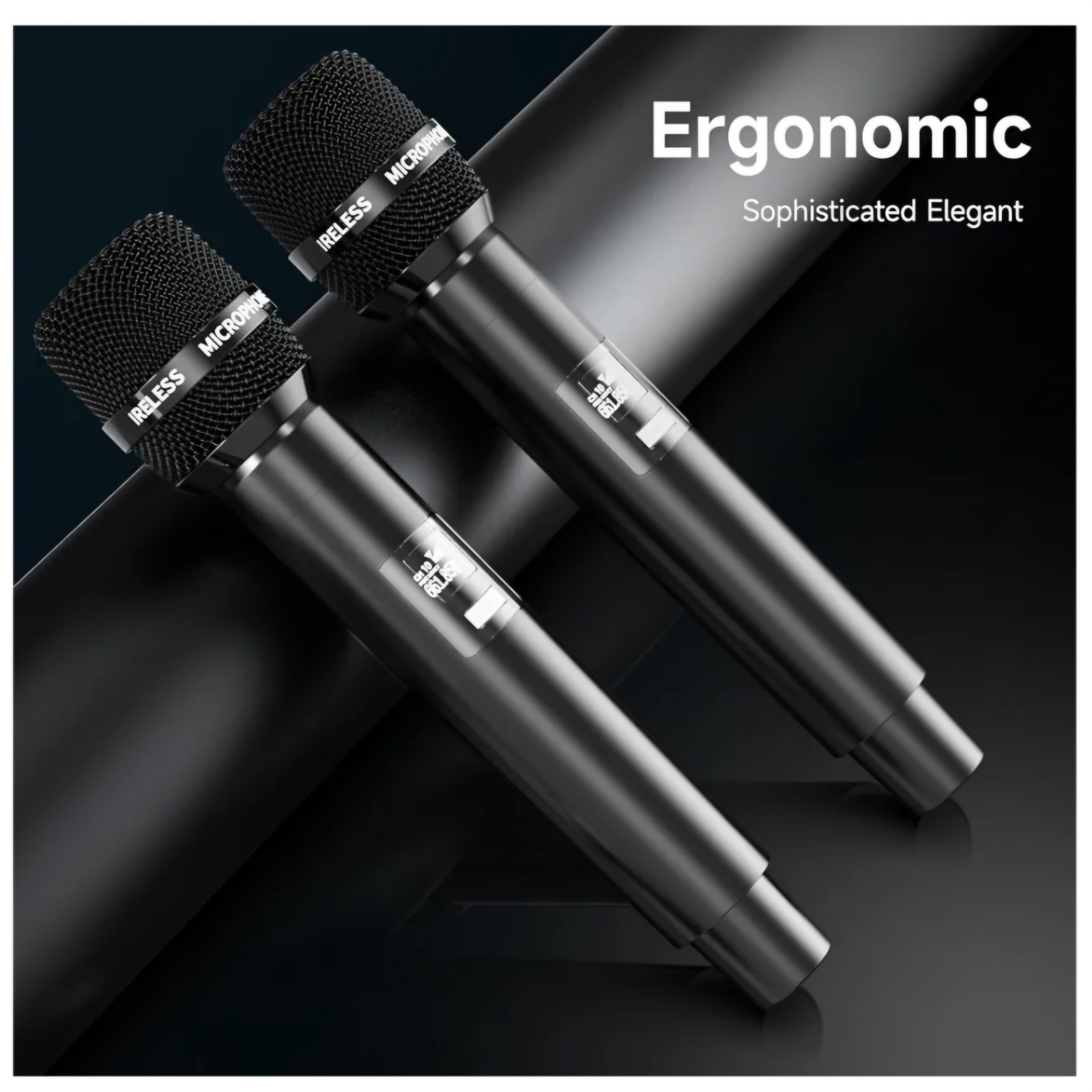 Wireless Microphones, Wireless Microphone with One-to-One Chip Connection, Less