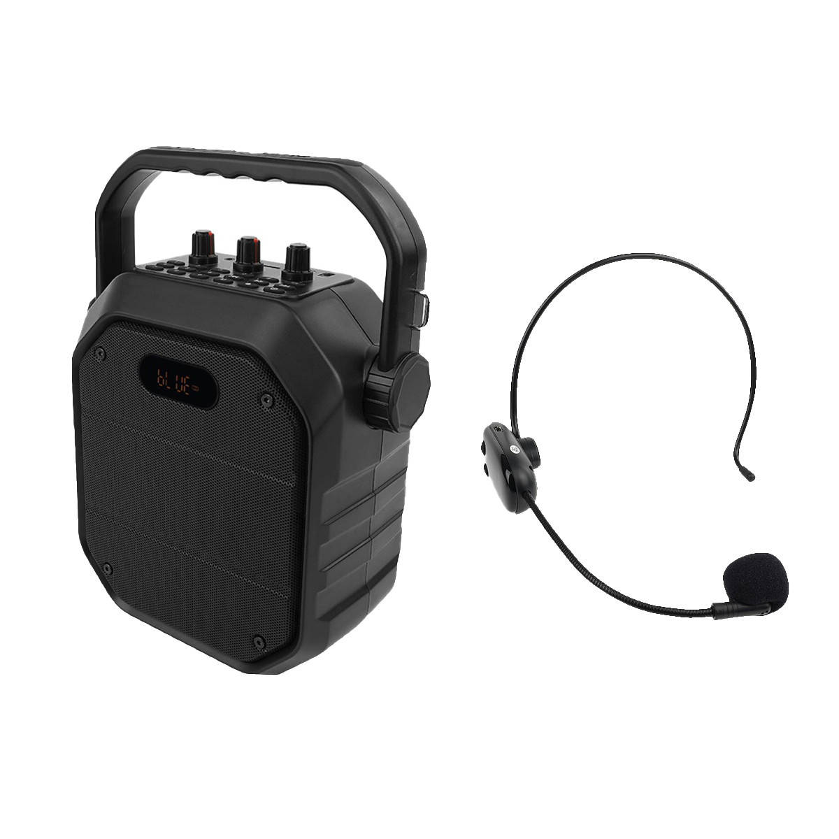 TC102 Portable Voice Amplifier,Wireless Bluetooth Microphone System Rechargeable