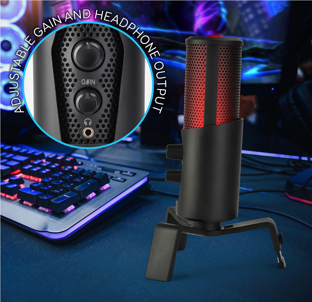 Pyle Professional USB Microphone PDMIUSBMT300 Black 4 Pickup Patterns New