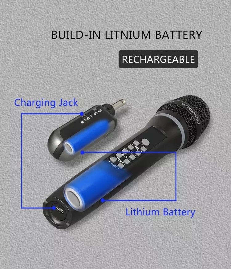 SUM-E513 Recording Wireless Microphone System Handheld Wireless BT Microphone