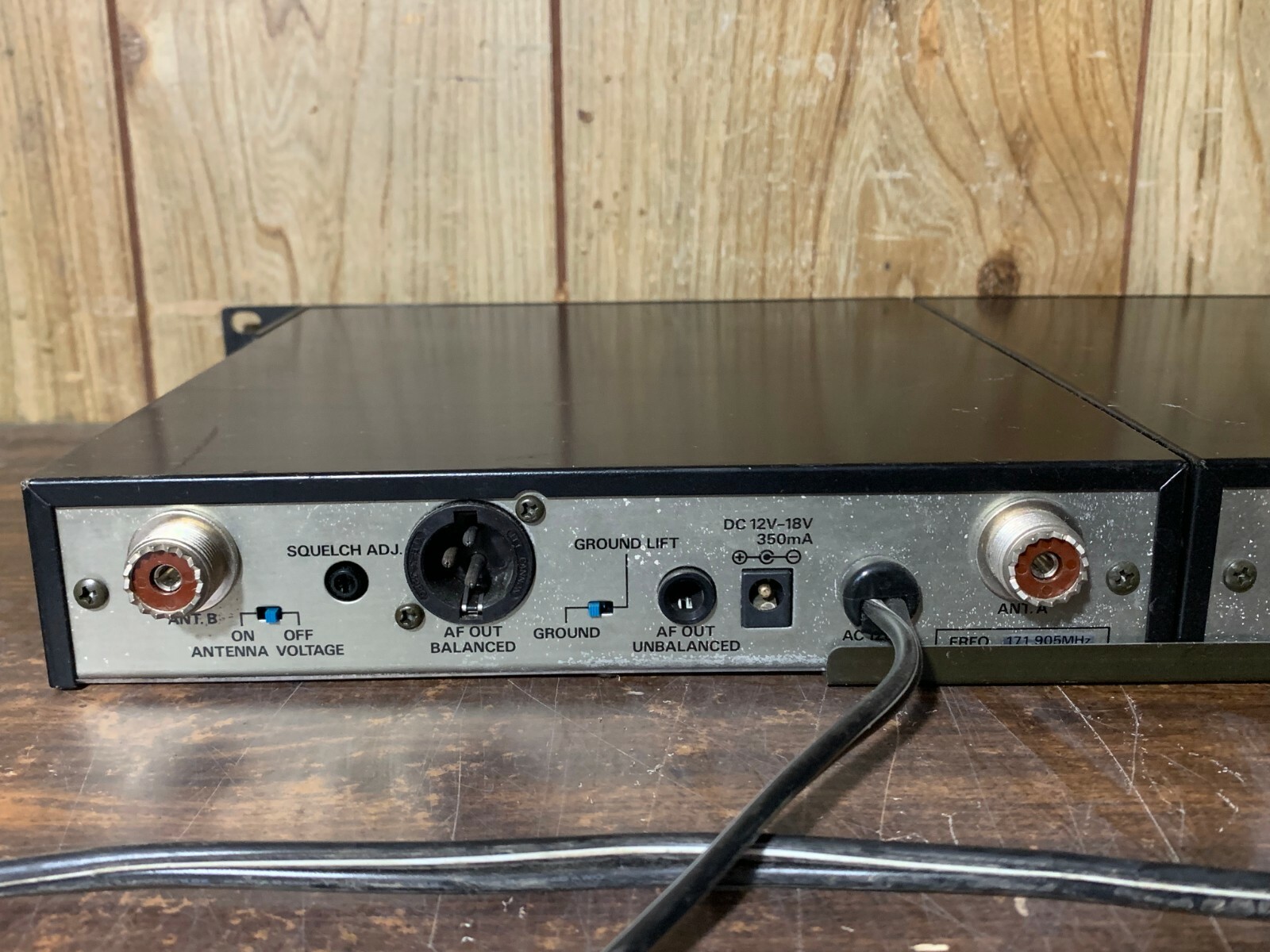 Set of 2 Audio Technica ATW-R12 VHF Diversity Receiver