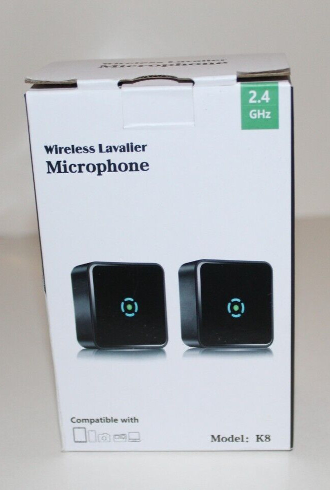 2.4Ghz Wireless Lavalier Microphone Model K8 Brand New