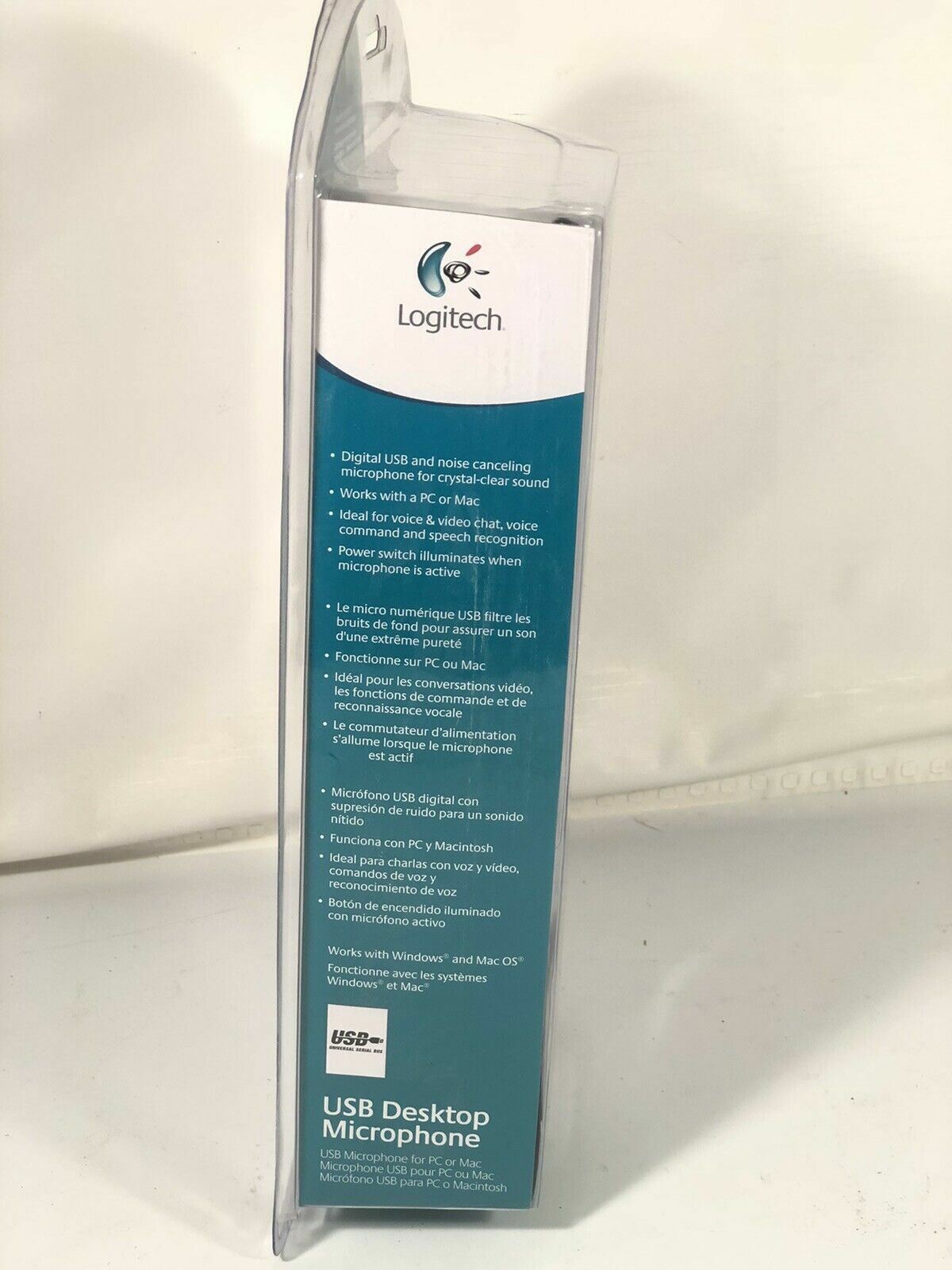 Logitech USB Desktop Microphone Model 980186-0403 New NIB
