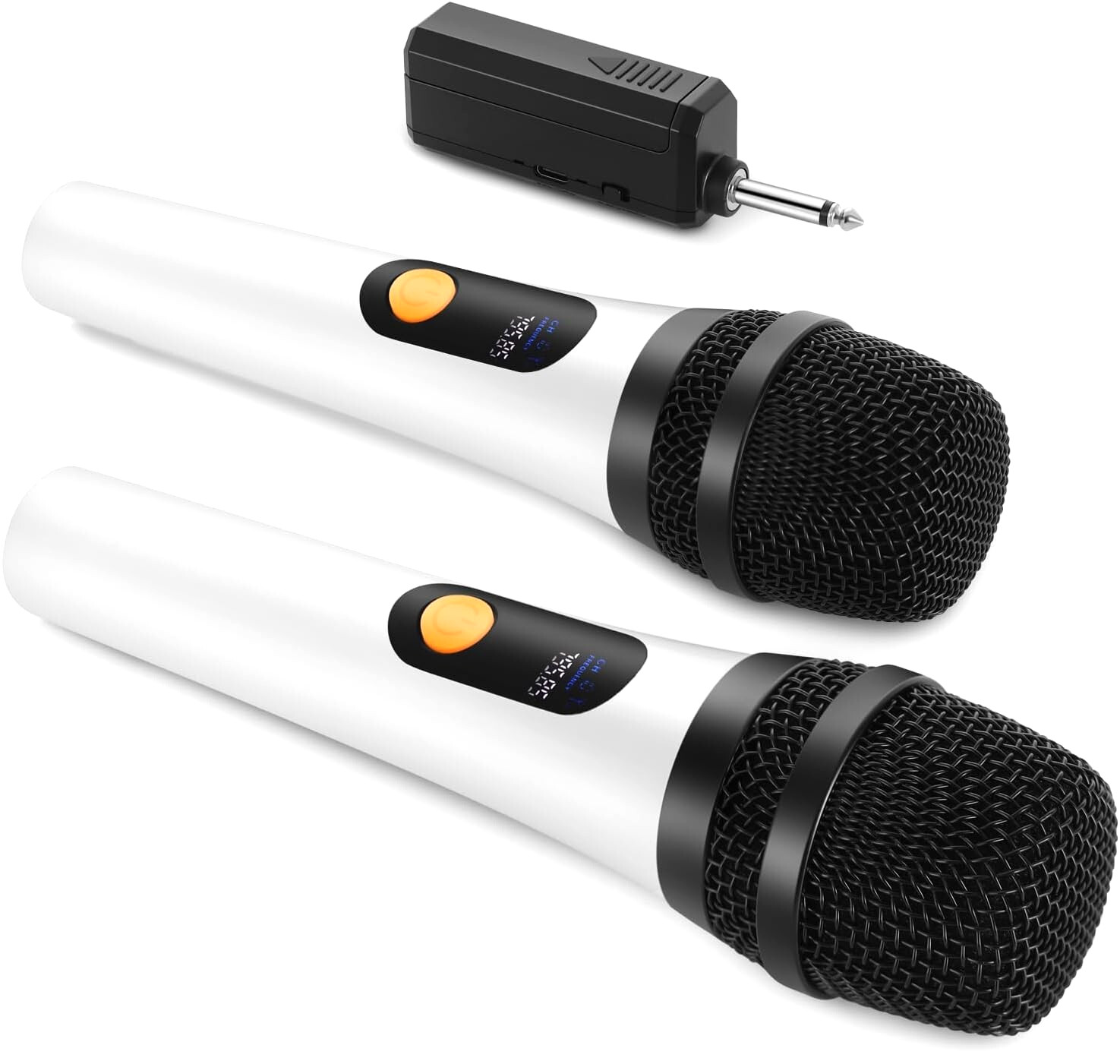 Wireless Microphone System Dual Handheld Mics 200ft Audio Kit BNWOT Open Box