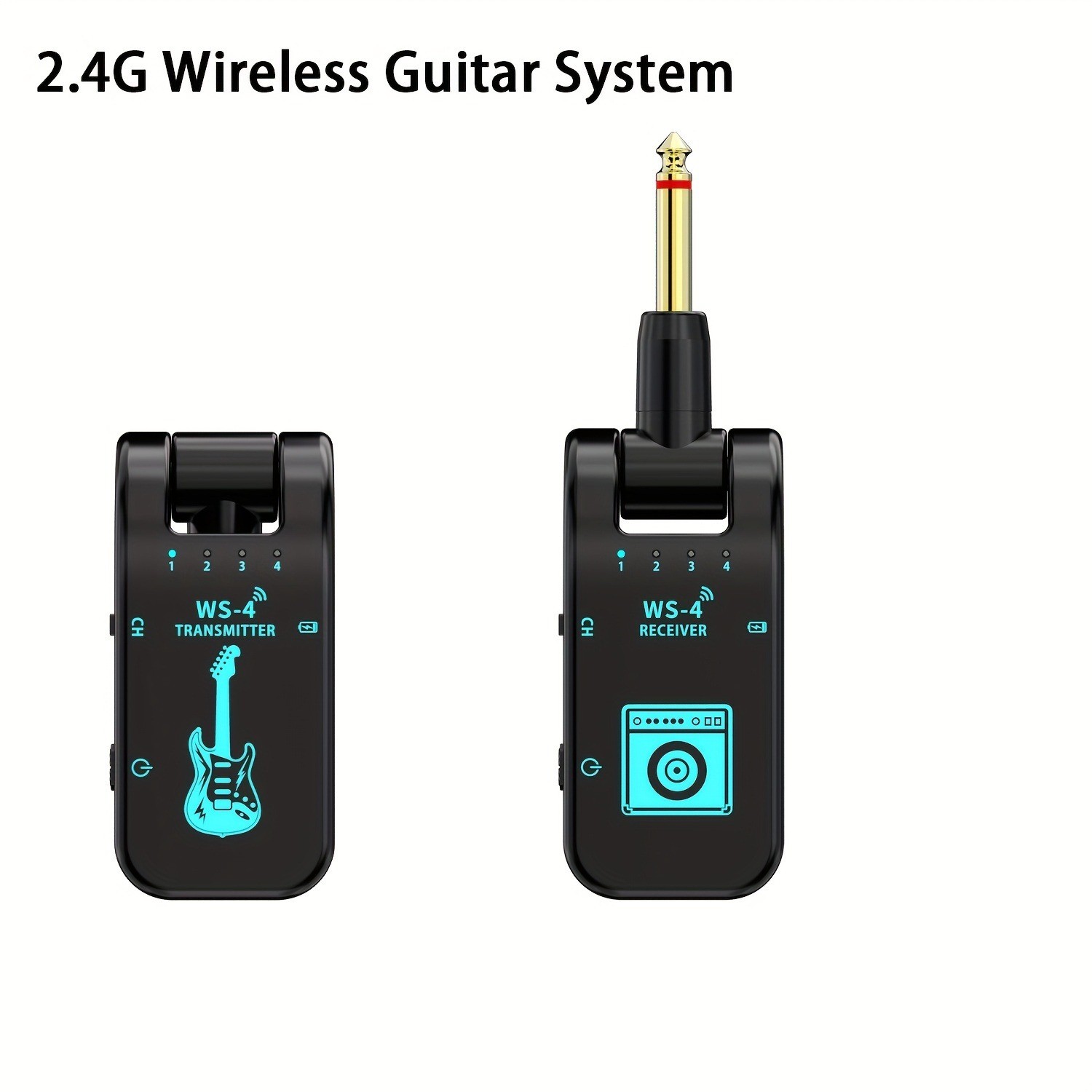 Multi-Functional Adaptable Compact Wireless Guitar Transmitter & Receiver System
