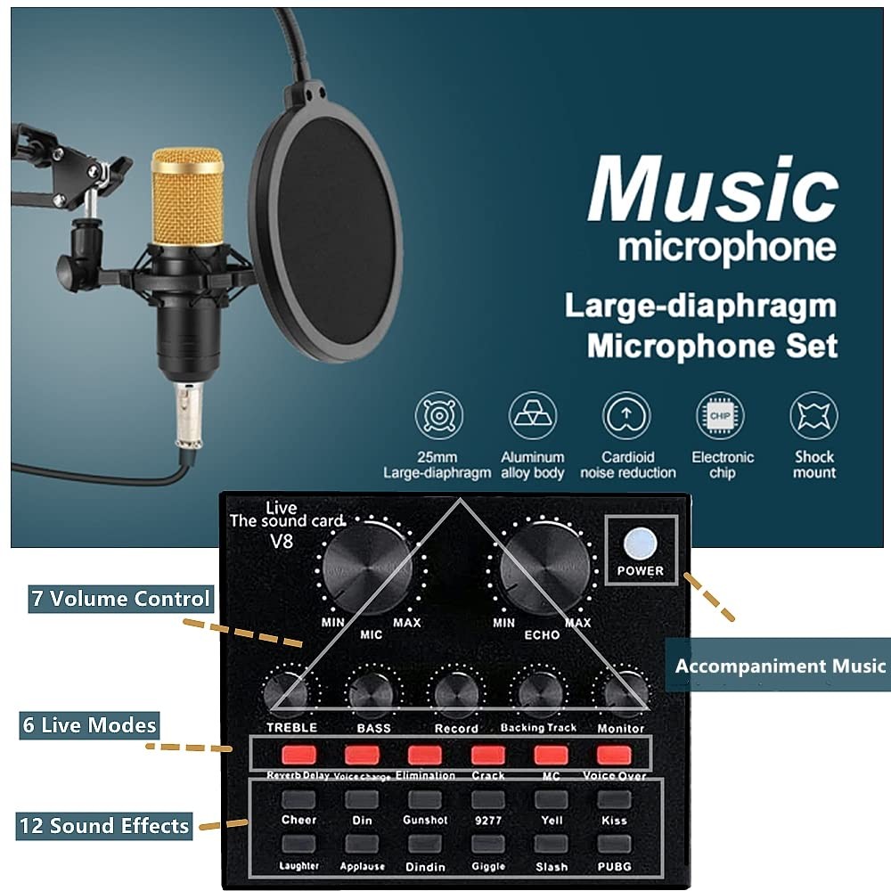 Vlogger Youtube Tiktok Podcast Recording Studio Equipment Kit Live PROFESSIONAL