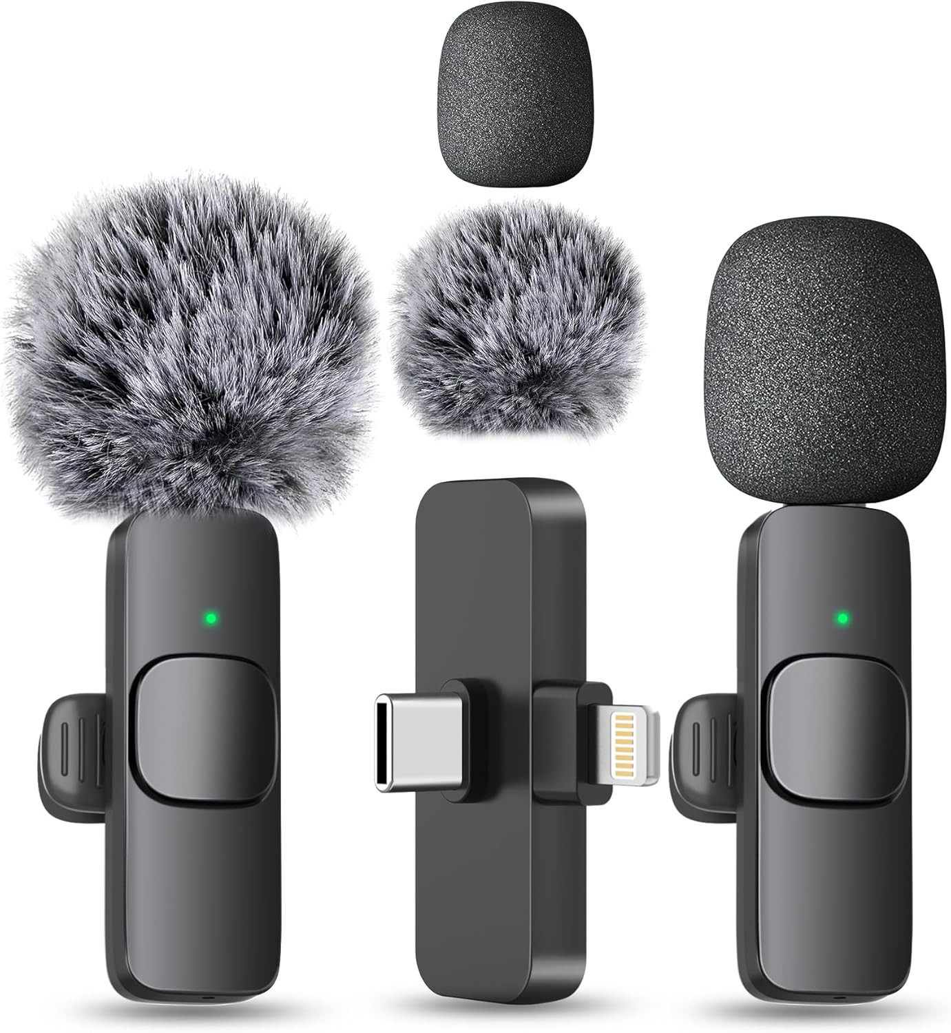 Wireless Mini Microphone for Iphone, Android Phone – Lavalier Lapel Mic for Audi