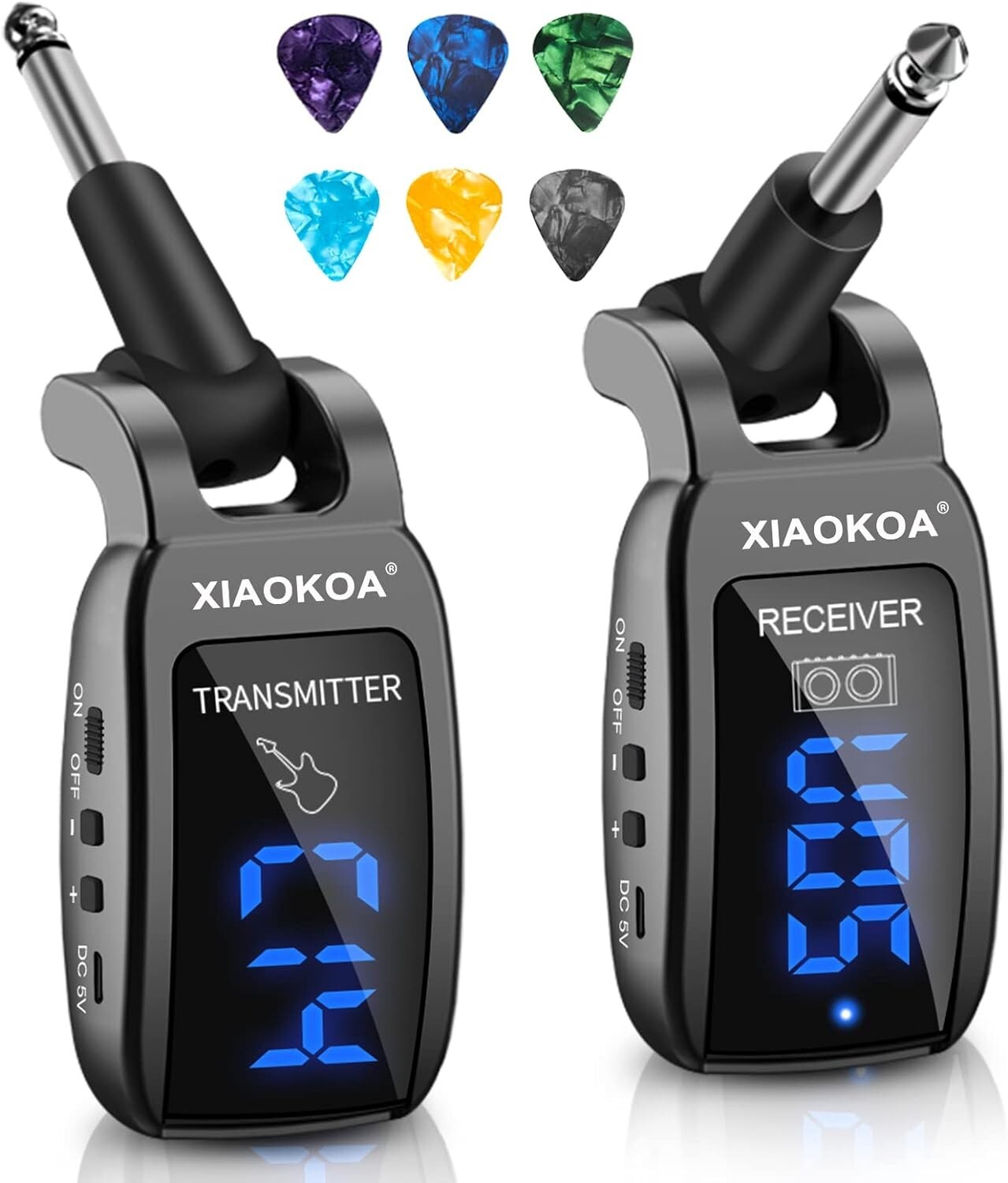 Sistema Inalambrico Para Guitarra Receptor De Transmisor Audio Recargable 15Cana